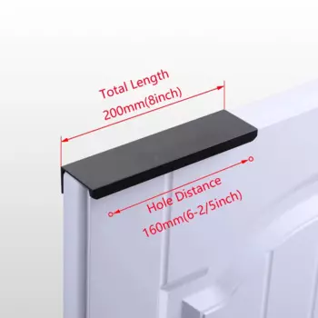 Apstelle ручки для шкафов черные/серебристые скрытые 80/120/150/200/300/400/500 мм