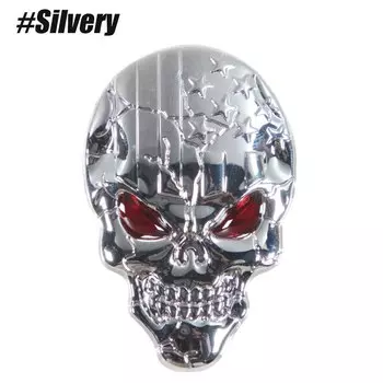AQTQAQ 1 шт. 3D металлическая наклейка с черепом, модный логотип, значок, эмблема, авто, грузовик, мотоцикл, автомобильный Стайлинг, наклейки, аксессуары, новинка