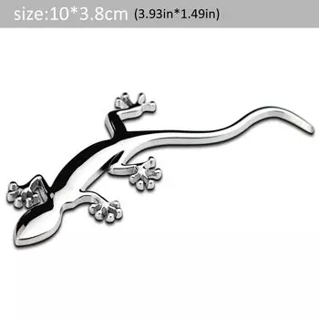 AQTQAQ 3D металлический Gecko значок Логотип наклейки для Audi A1 A3 S3 8V A4 B7 B8 A5 A6 C6 C7 Q2 Q3 Q5 SLINE QUATTRO Sportback автомобильный Стайлинг