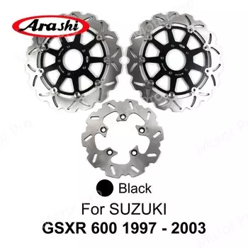 Arashi 1 комплект для SUZUKI GSX-R GSXR 600 1997-2017 передние и задние тормозные диски с ЧПУ GSXR600 1998 1999 2000 2001 2002 2003 2004