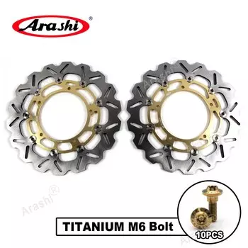 Arashi 2 шт. для YAMAHA XT ZE SUPER TENERE 1200 2014-2021 XT1200ZE роторы переднего тормозного диска с ЧПУ 2015 2016 2017 2018 2019 2020