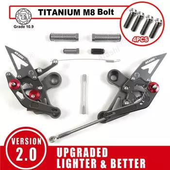 Arashi для Yamaha MT09 MT-09 2014 2015 2016 2017 2018 2019 QS CNC Регулируемая подставка для ног задние комплекты подножки