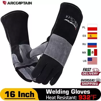 ARCCAPTAIN Сварочные перчатки кожаные 16 дюймов