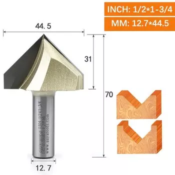 ARDEN карбидная V-образная фреза 90 градусов