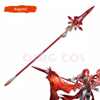 Argenti Косплей Honkai звезда рейнкос реквизит костюм оружие деревянный вентилятор с принтом