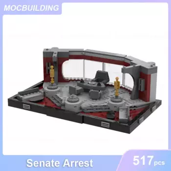 Архитектурная модель MOC для архитектуры Сената арест и дуэль, конструктор «сделай сам», сборные кирпичи, развивающие креативные игрушки, рождественские подарки