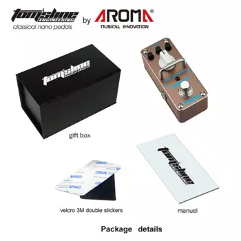 AROMA ADR-3 Mini Одиночная педаль эффектов для гитары dumamp имитатор эффекта True Bypass аналоговые педали Аксессуары для гитары