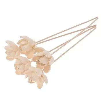 Аромадиффузор с палочками, цветок лилии, ротанг