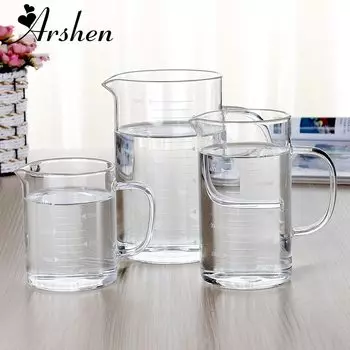Аршен термостойкие мерные стаканы из стекла 250/350/500 мл