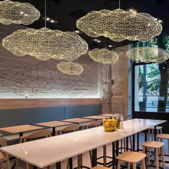 Подвесные светильники ZCTOP "Плавающее облако", белый, металл