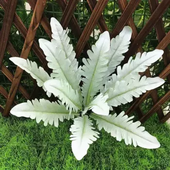 Искусственные зелёные листья папоротника EQIANAO