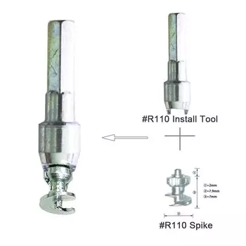 Артикул № R110 шипы инструменты для установки винты шипы для снега вставки шипы для колесных шин автомобиля транспортного средства грузовика мотоцикла зимних шин