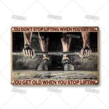 ARTISIAN Металлический знак для спортзала