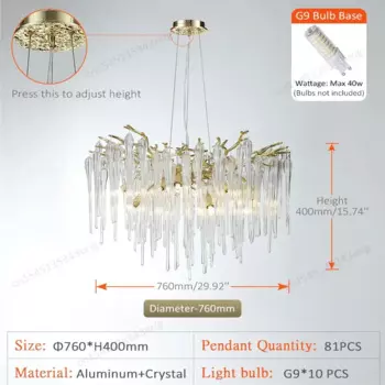 Artpad люстра хрустальная современная