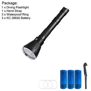 Asafee подводный фонарь XHP70 10000 люмен белый/желтый