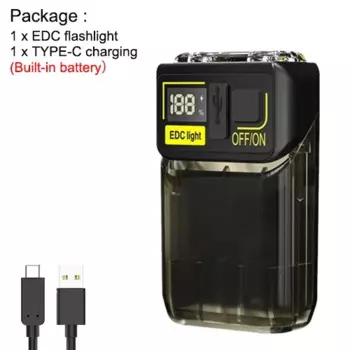 Asafee Tiki EDC фонарик черный