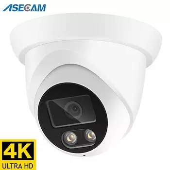 ASECAM 4K8Мп IP камера видеонаблюдения Аудио POE Onvif 2,8 мм AI видеокамера наблюдения C-RU DOME AB 2D new
