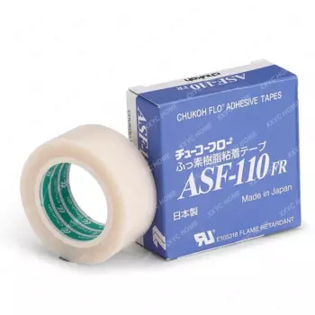 ASF-110FR Teflong высокотемпературная теплоизоляция PTFE чистая пленка высокотемпературная клейкая лента для ванной 0,08 мм