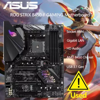 ASUS ROG Strix B450-F игровая материнская плата (ATX) AMD Ryzen 2 AM4 DDR4 DP HDMI M.2 USB 3,1 Gen2 B450