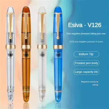 Asvine V126 акриловая перьевая ручка EF/F/M 0,38 0,5 0,7 мм перо, прозрачные зеленые синие оранжевые цветные ручки, офисные и школьные принадлежности