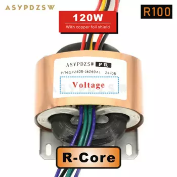 ASYPDZSW R-100 120VA R-Core трансформатор с покрытием из медной фольги 120 Вт Type-R SEC 9 В/12 В/15 В/18 в/24 В/27 В опционально
