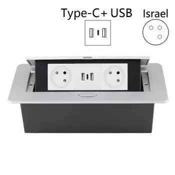 ATLECTRIC скрытая настольная розетка с USB type C