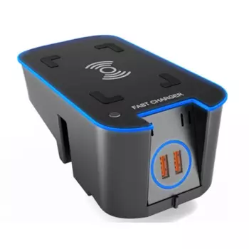 AU05-модифицированное Беспроводное зарядное устройство для смартфона Holde для Volvo XC90 S90 XC60 S60 2015-2020 Индукционная Беспроводная Быстрая зарядка