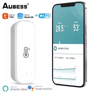 Aubess датчик температуры и влажности Zigbee/Wi-Fi