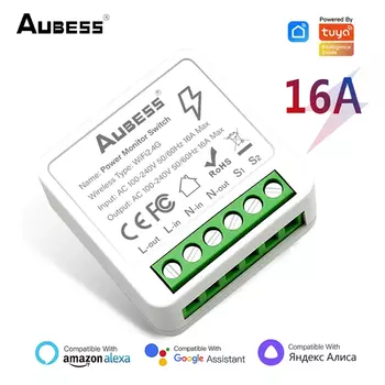 Aubess Умный выключатель с мониторингом 16А