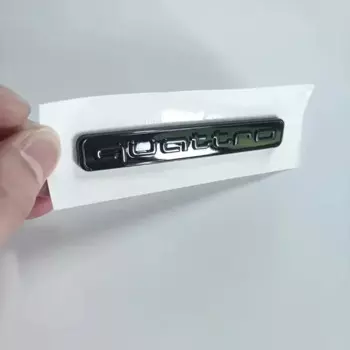 AUDI 4Ring логотип ABS черный автомобильный капот передняя решетка эмблема задний багажник значок наклейка 1P Q8 1P Quarrto 2P Sline для AUDI Q8 2018-2024