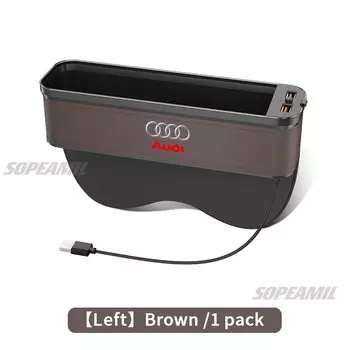 Audi A1 A3 A4 A5 A6 A7 A8 Q3 Q5 Q7 Q8 RS4 RS5 RS6 S3 S4 S5 TT Коробка для хранения щелей автомобильного сиденья с органайзером для зарядки через USB