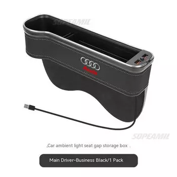 Audi A1 A3 A4 A5 A6 A7 A8 Q3 Q5 Q7 Q8 RS4 RS5 RS6 S3 S4 S5 TT Коробка для хранения автомобильных сидений с зарядкой через USB Держатель слота для сиденья