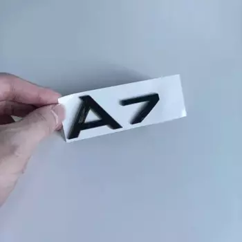 Audi A7 4-кольцевой логотип ABS, черный автомобильный капот, передний капот, гриль, задний багажник, эмблема, значок, наклейка A7, знак SLine, эмблема