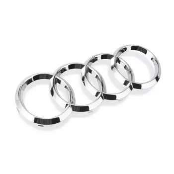 Audi черный/серебристый 4-кольцевой ABS автомобильный капот передний капот гриль задний багажник эмблема логотип значок наклейка для A3 A4 A5 A6 A7 Q2 Q3 Q5 Q8 TT