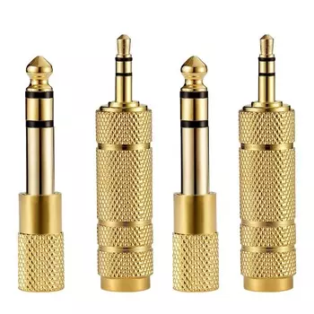 Аудио адаптер TRS 3,5 мм на 6,35 мм (4 штуки)