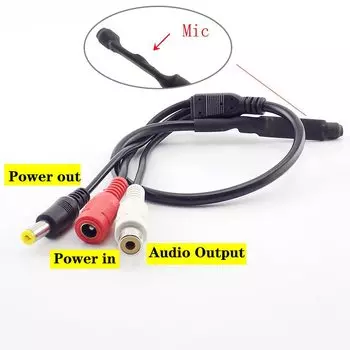 Аудио микрофон Gakaki H22601 для видеонаблюдения