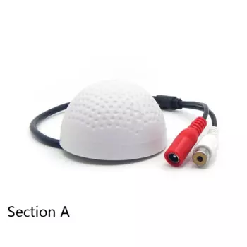 Звукосниматель системы видеонаблюдения, комплект охранного оборудования с RCA адаптером, сборщик купольного типа, маленький диктофон, звуковая головка, линейный тип