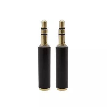 Аудиоадаптер 3,5 мм TRS male to TRRS female чистый мед