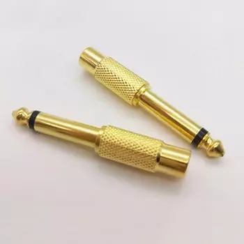 Аудиоадаптер 6,35 мм TRS на RCA 6,5 мм