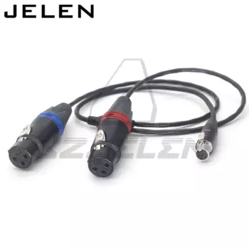 Аудиокабель для Zaxcom qrx200, 3 контакта, штекер и гнездо