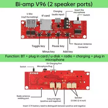 Bluetooth модуль усилитель Aideepen