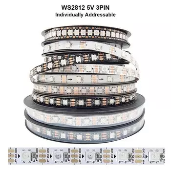 Aurboos RGB светодиодная лента WS2812 30/60/144 LED/м 5 м