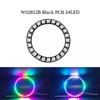 Aurboos RGB Светодиодное кольцо WS2812B 8/16/24/35/45 LED