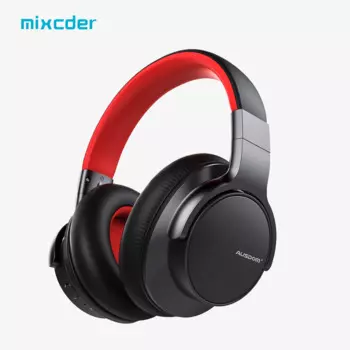 AUSDOM E7 Bluetooth наушники с шумоподавлением Беспроводные Накладные наушники ANC Hi-Fi стерео звуковая гарнитура с микрофоном 50 часов воспроизведения Type C