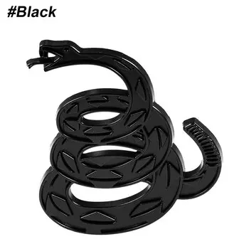 AUTCOAT 1 шт. металлическая наклейка «Не наступай на меня», авто эмблема с флагом Гадсдена, 3D наклейка в виде змеи для автомобилей, грузовиков, мотоциклов