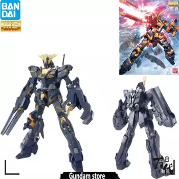 [Аутентичный] Bandai MG 1/100 RX-0 единорог Gundam 02 Banshee Сборная модель экшн-игрушка фигурки Детские подарки коллекция