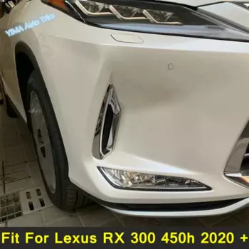 Автоматический Стайлинг, хромированные передние противотуманные фары, противотуманные фары, рамка для бровей, накладка, подходит для Lexus RX 300 450h 2020 2021, аксессуары из АБС-пластика