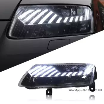 Автомобильная система освещения для Audi A6 2005-2011C7 C8, светодиодная фара, матричная фара в сборе, обновление