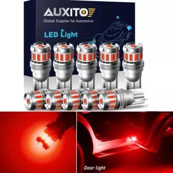 AUXITO 10x W5W T10 светодиодный светильник Canbus для парковки автомобиля, светильник s, внутренний светильник для BMW VW Mercedes Audi A3 8P A4 6B BMW E60 E90