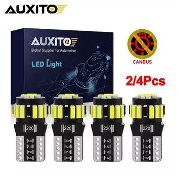 AUXITO 2/4 шт. W5W T10 194 светодиодный Canbus супер яркий для Renault Clio Megane 4 Opel Astra J H салон автомобиля, стояночные огни